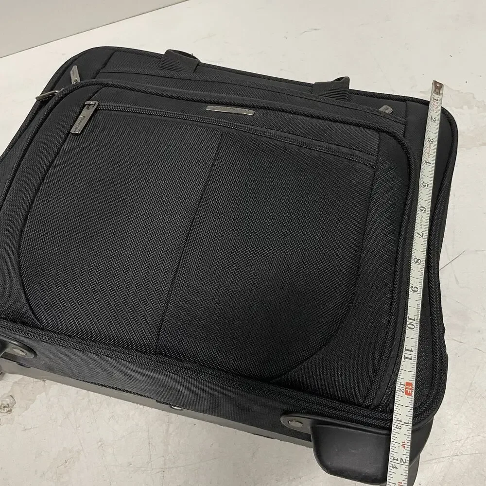 Samsonite Rolling Laptop Case Wheeled Business Travel Carry-On Briefcase Black